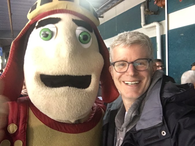 Meeting the Bathurst Titan mascot