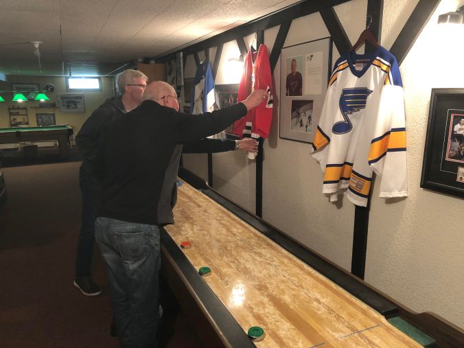 In Glenn Hall's basement