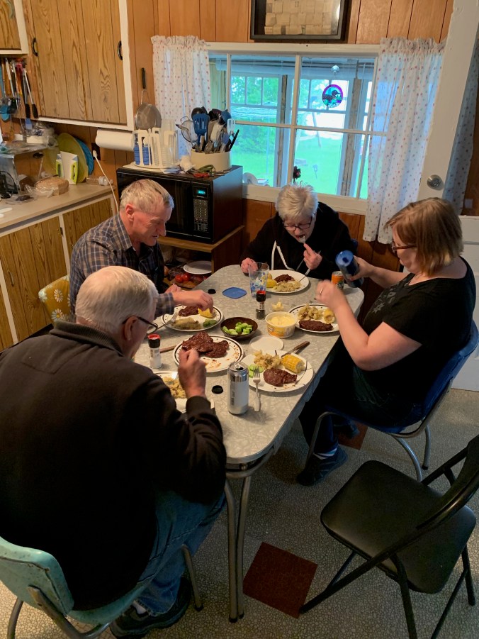 Steak night at the lake