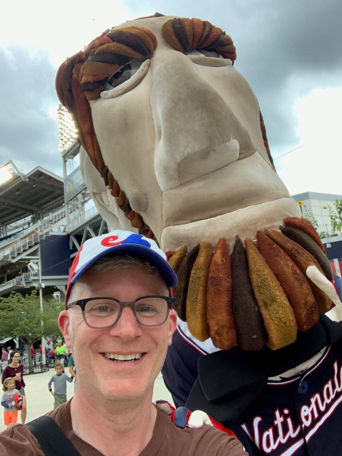 Mascot at Nationals game