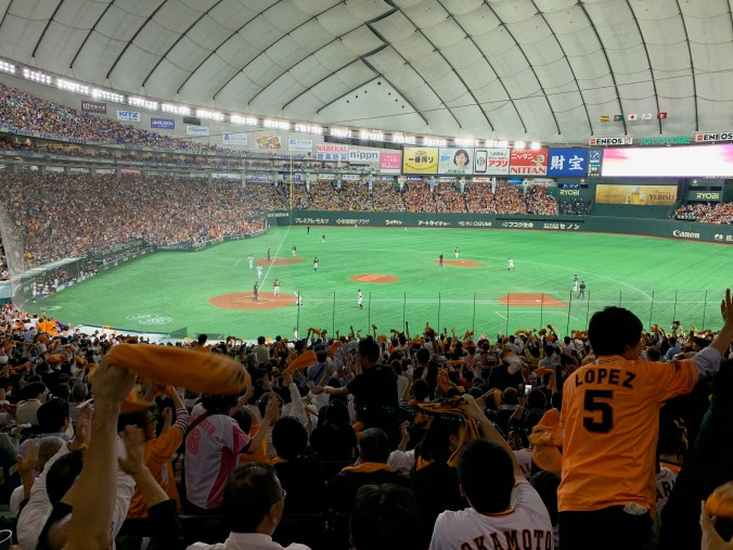 Giants-Tigers game in Tokyo