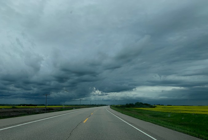 Highway back to Saskatoon