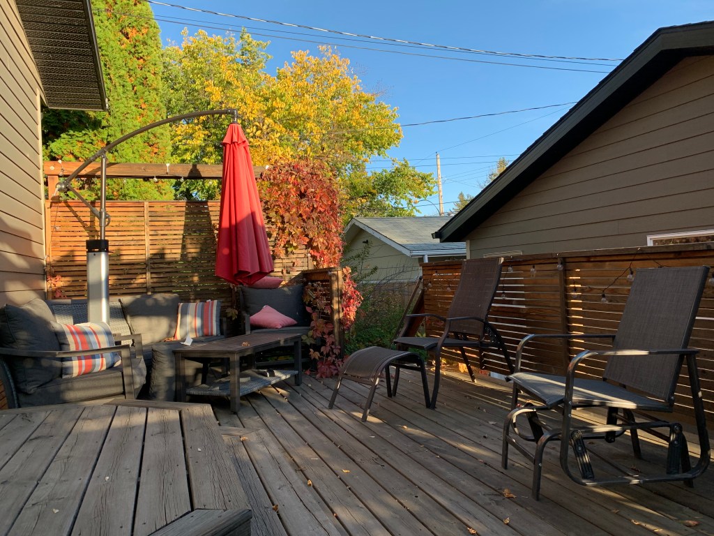Back deck, Saskatoon