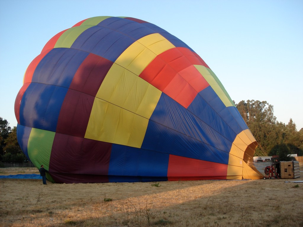 Hot air ballooning outside Santa Rosa