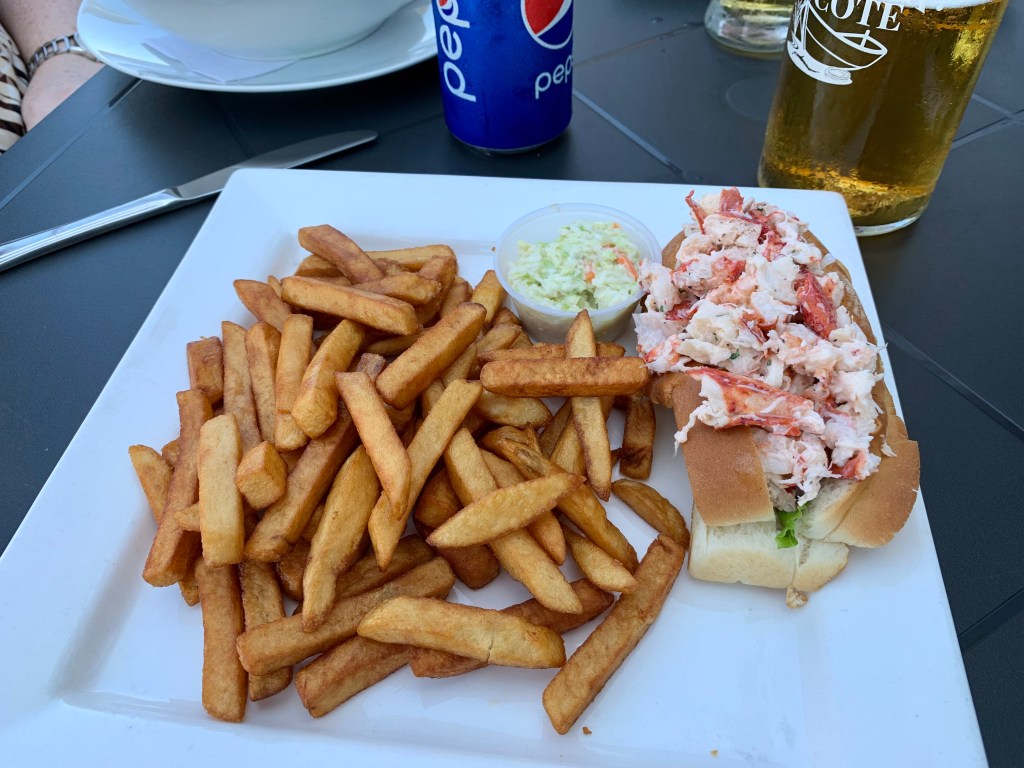 Lobster roll in Caraquet, NB