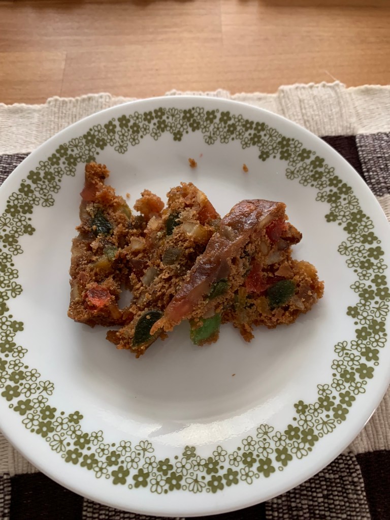 Mom's Xmas fruitcake