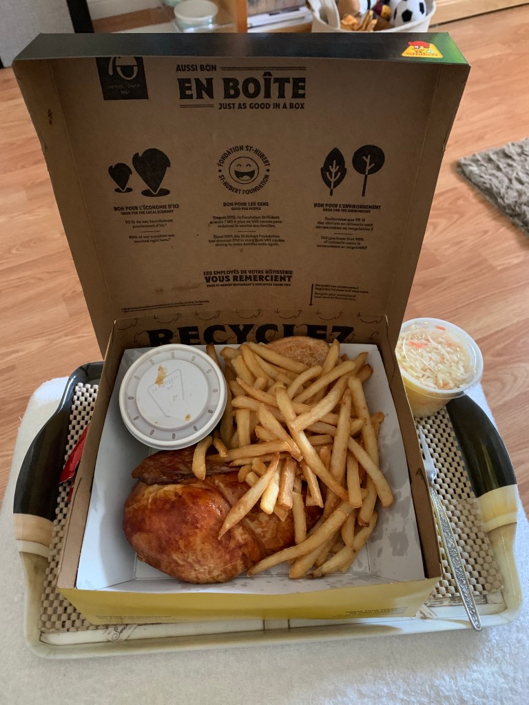 St Hubert roast chicken