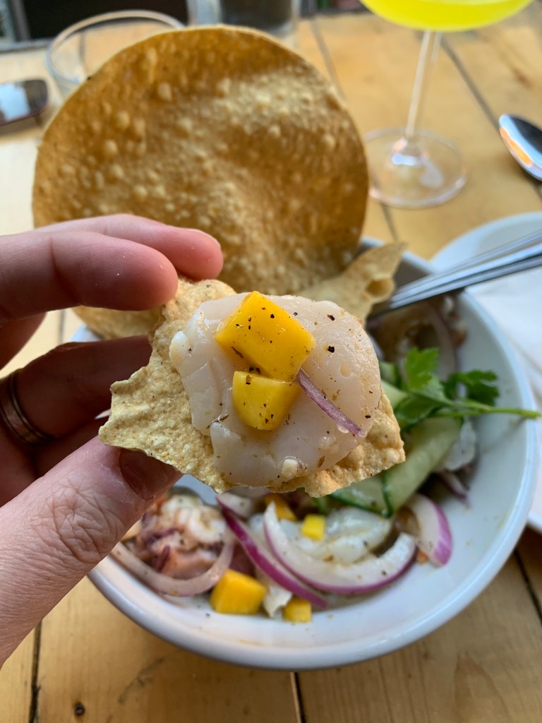 Ceviche at La Mezcaleria in Vancouver