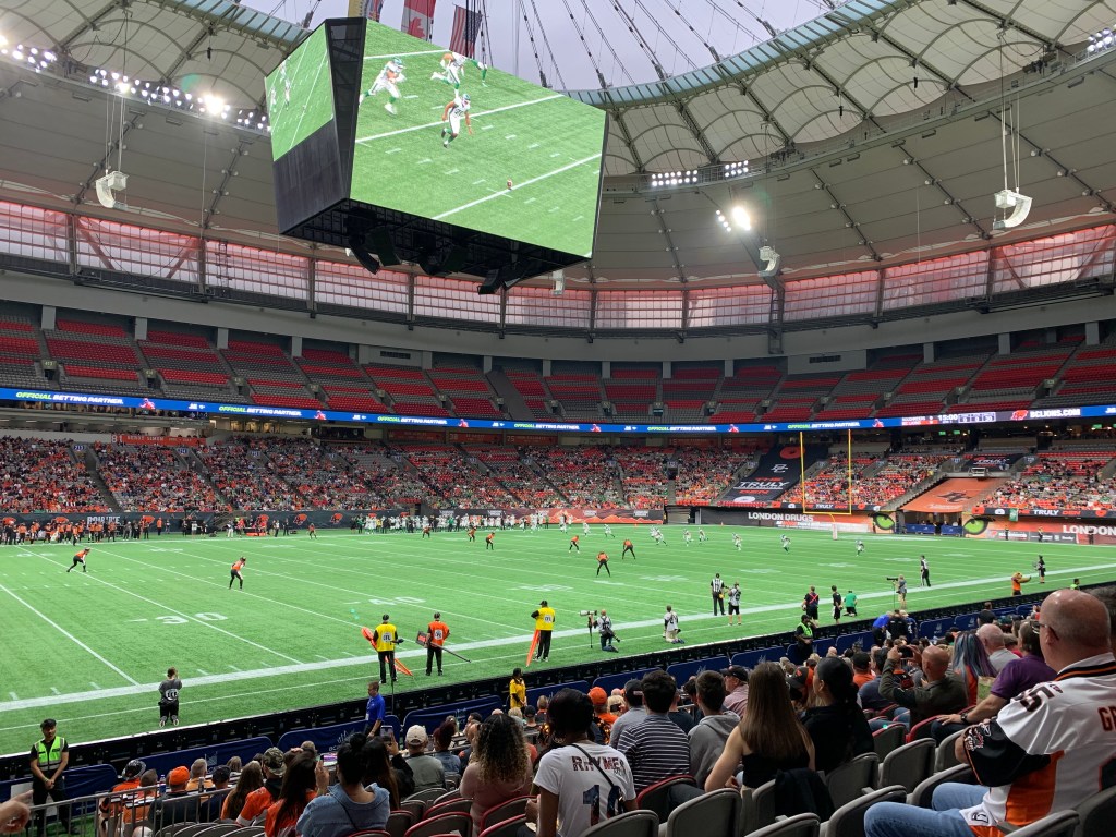 Saskatchewan Roughriders game at BC Place