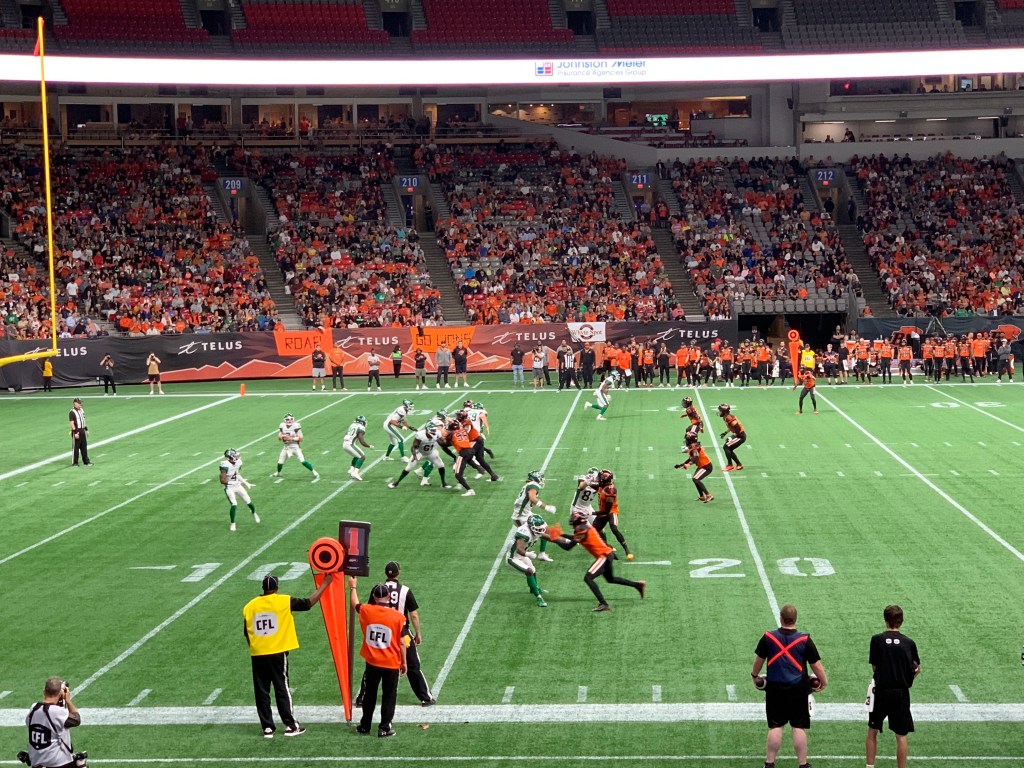 Saskatchewan Roughriders game at BC Place