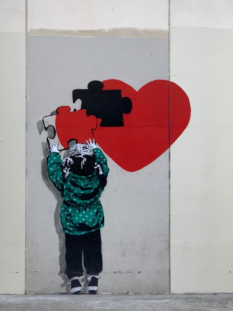 "The Missing Piece" by iHeart; Mural in Mount Pleasant neighbourhood; Vancouver BC