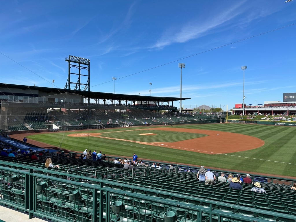 Cubs-Brewers game at Sloan Park in Mesa, AZ