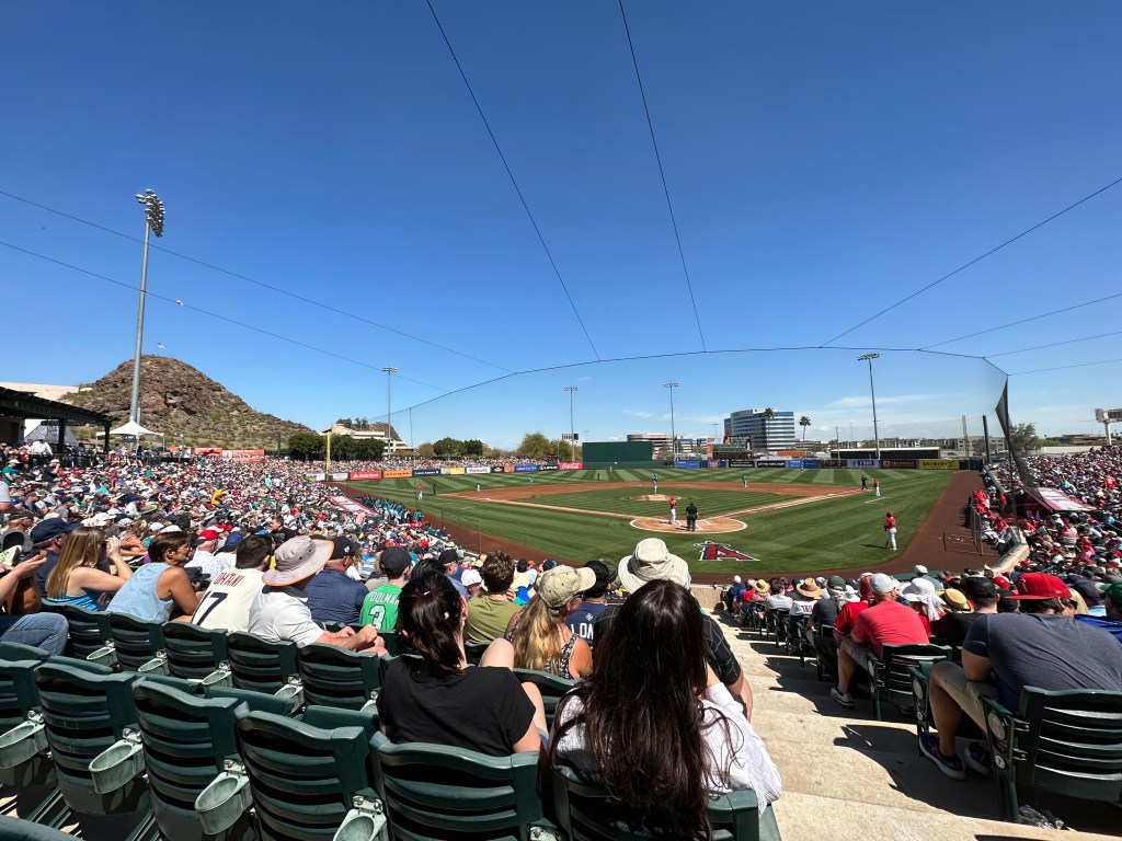 Angels-Mariners game at Tempe Diablo Stadium