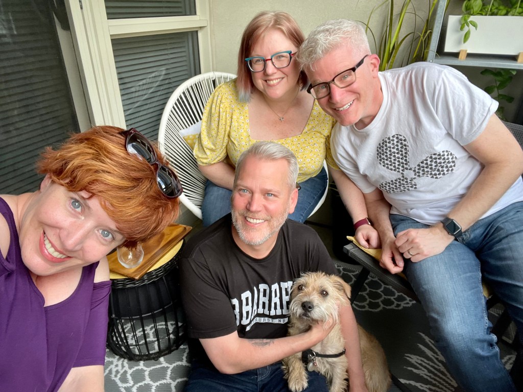 In Toronto with my sister, her husband and their dog