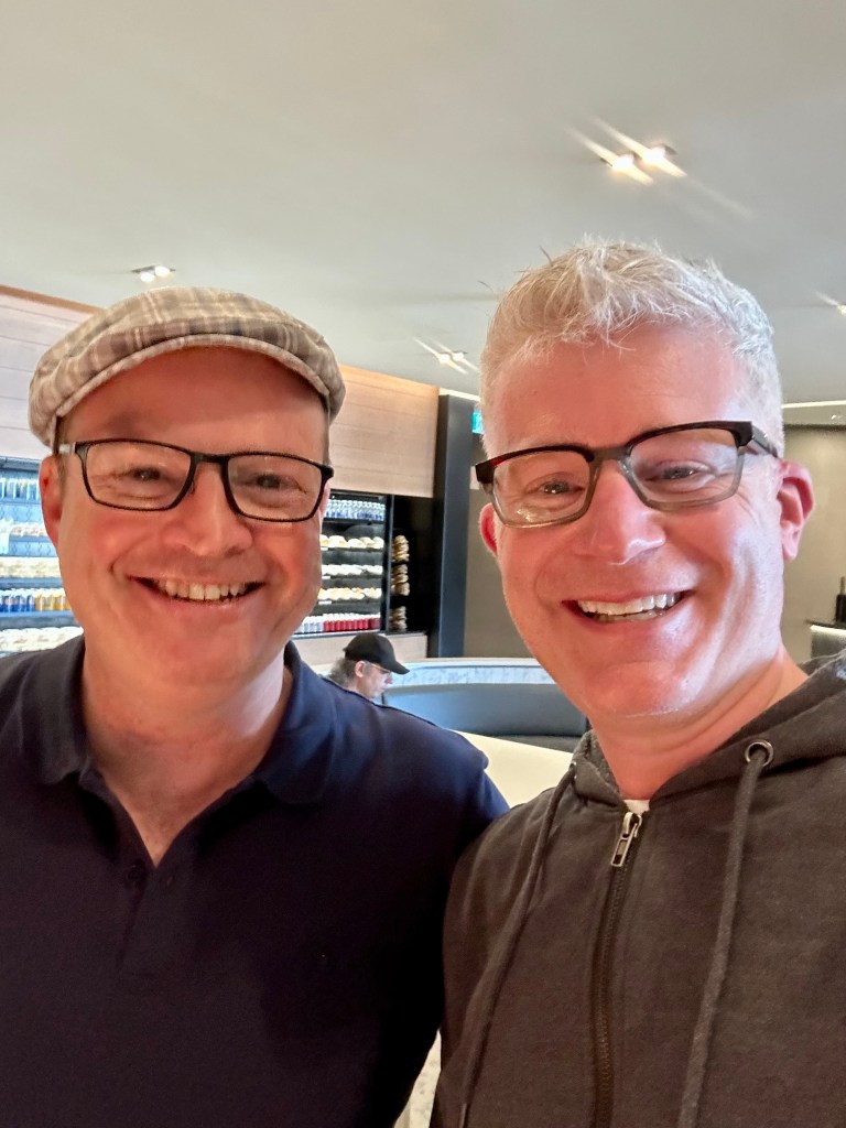 With Steve Patterson at Pearson Airport