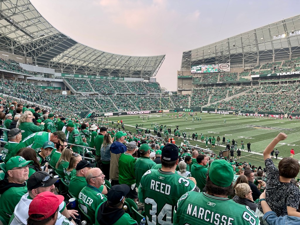 Annual Riders game in Regina