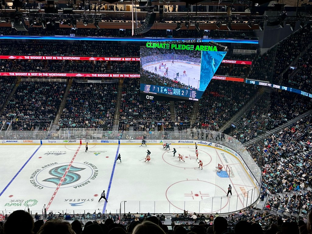 At a Seattle Kraken game