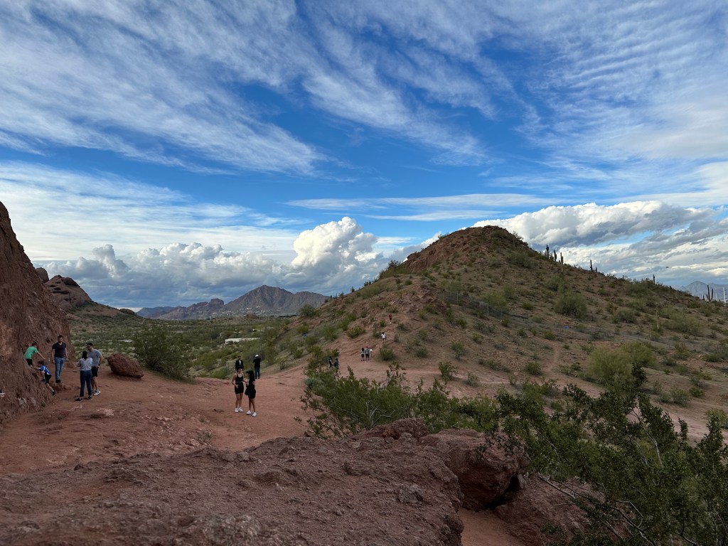 Hole in the Rock hiking in Phoenix, AZ