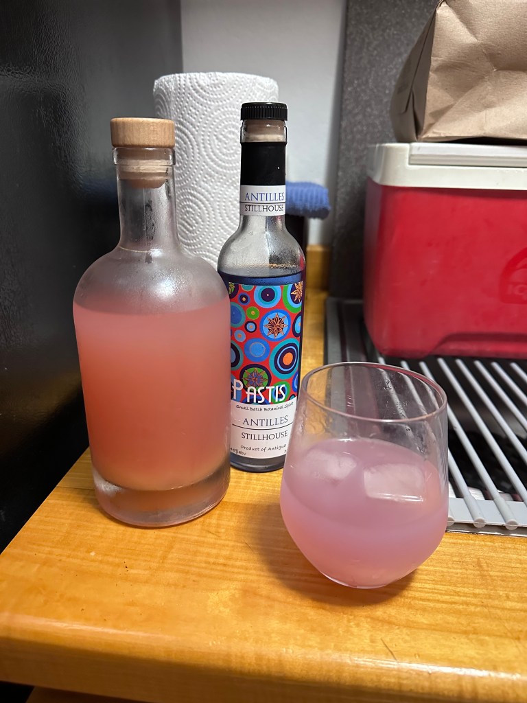 Vacation cocktails in Antigua