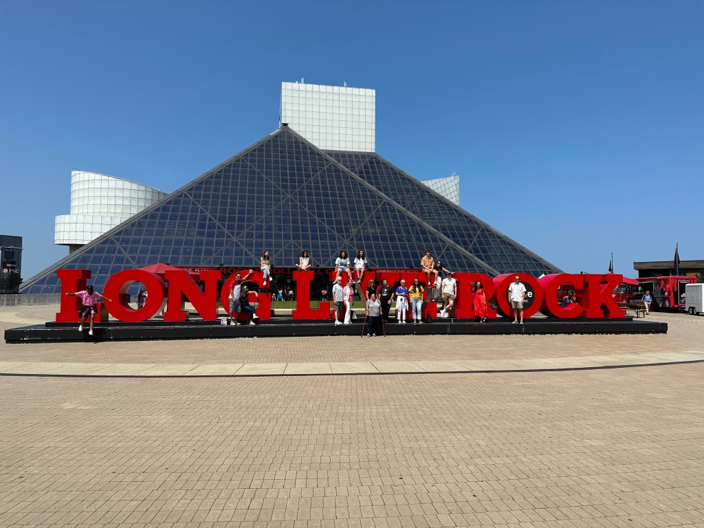 At the Rock and Roll Hall of Fame in Cleveland