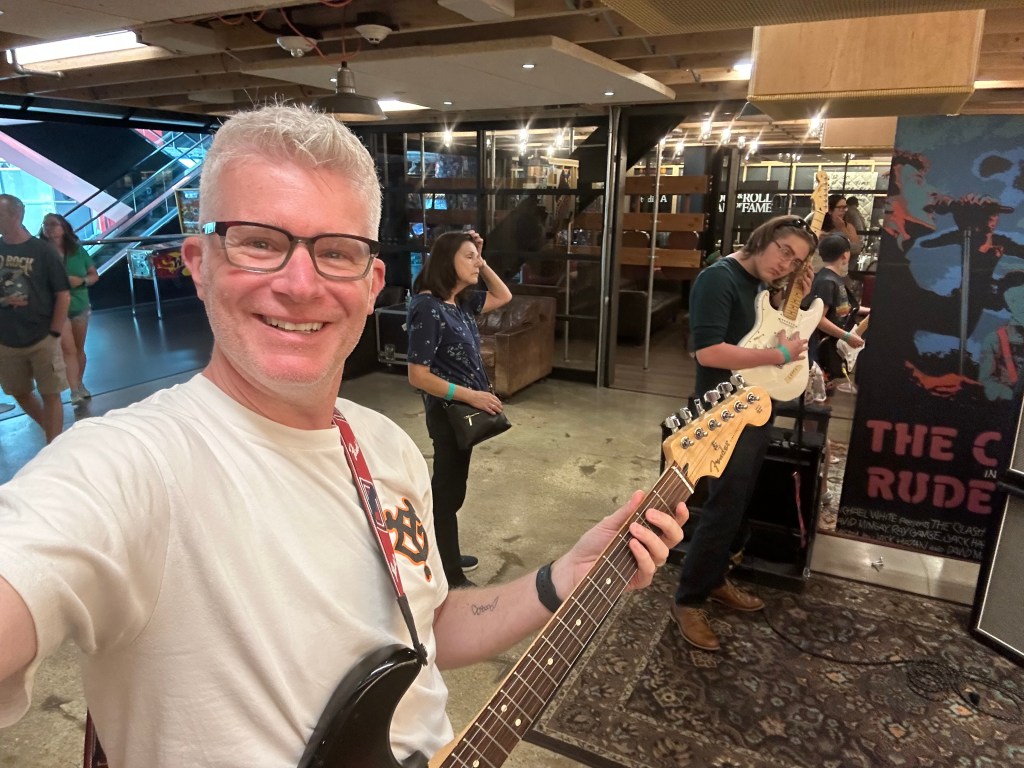 At the Rock and Roll Hall of Fame in Cleveland