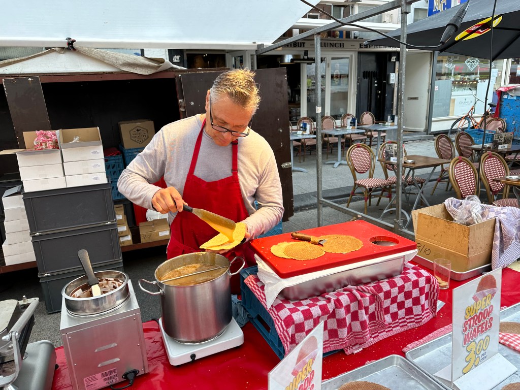 My first stroopwaffel in Amsterdam