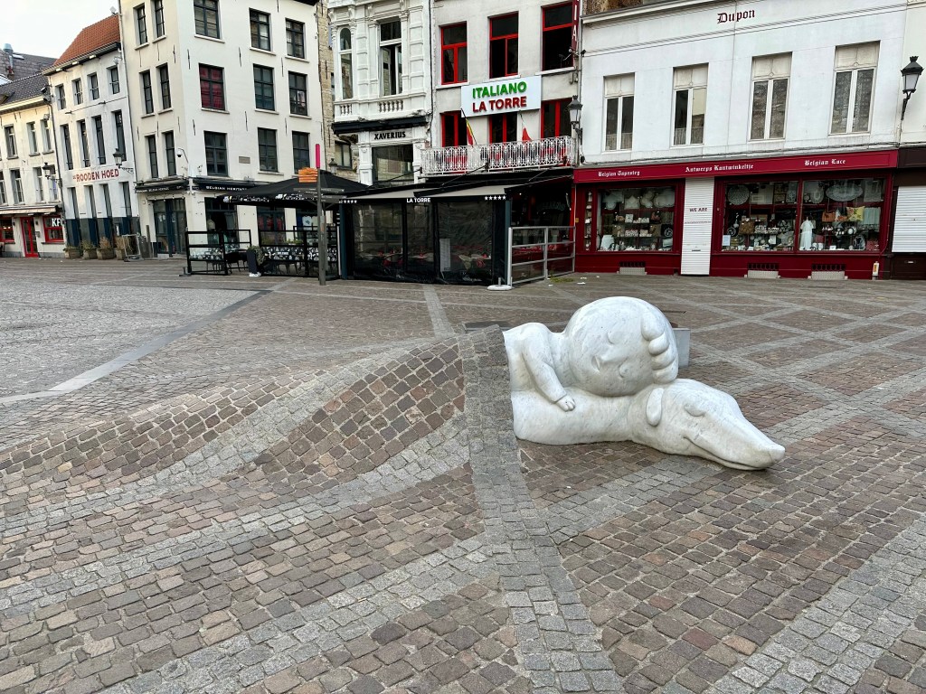Nello and Patrasche in Antwerp