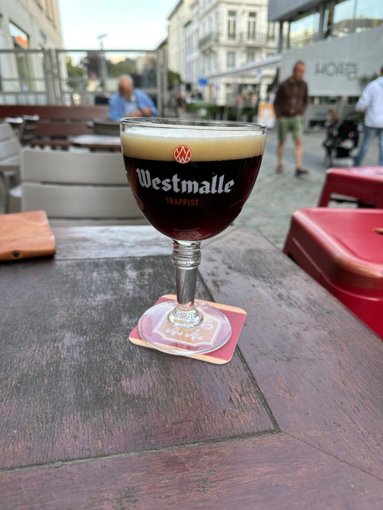Morning patio beers in Antwerp