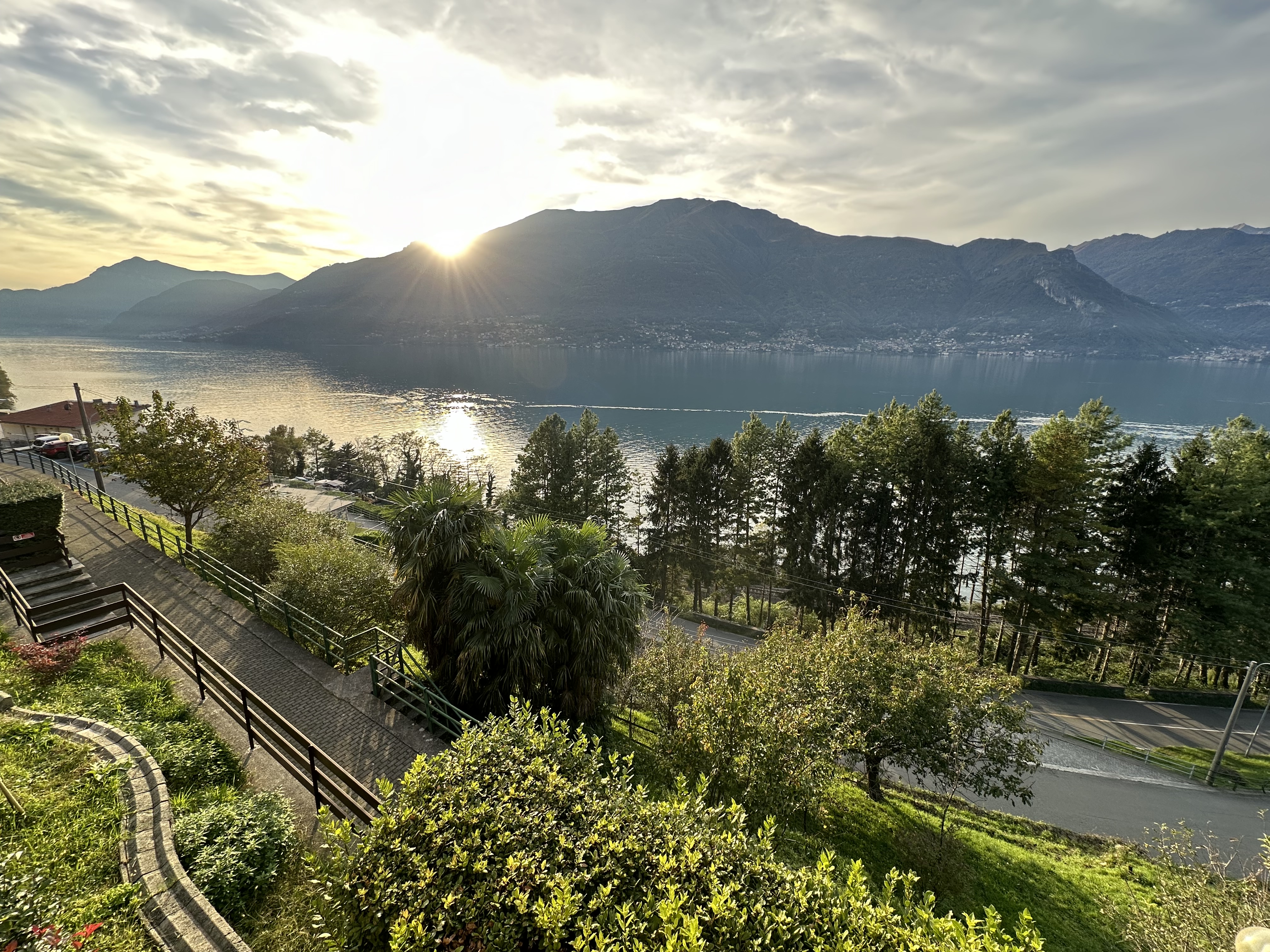 Sunset overlooking Lake Como, Italy
