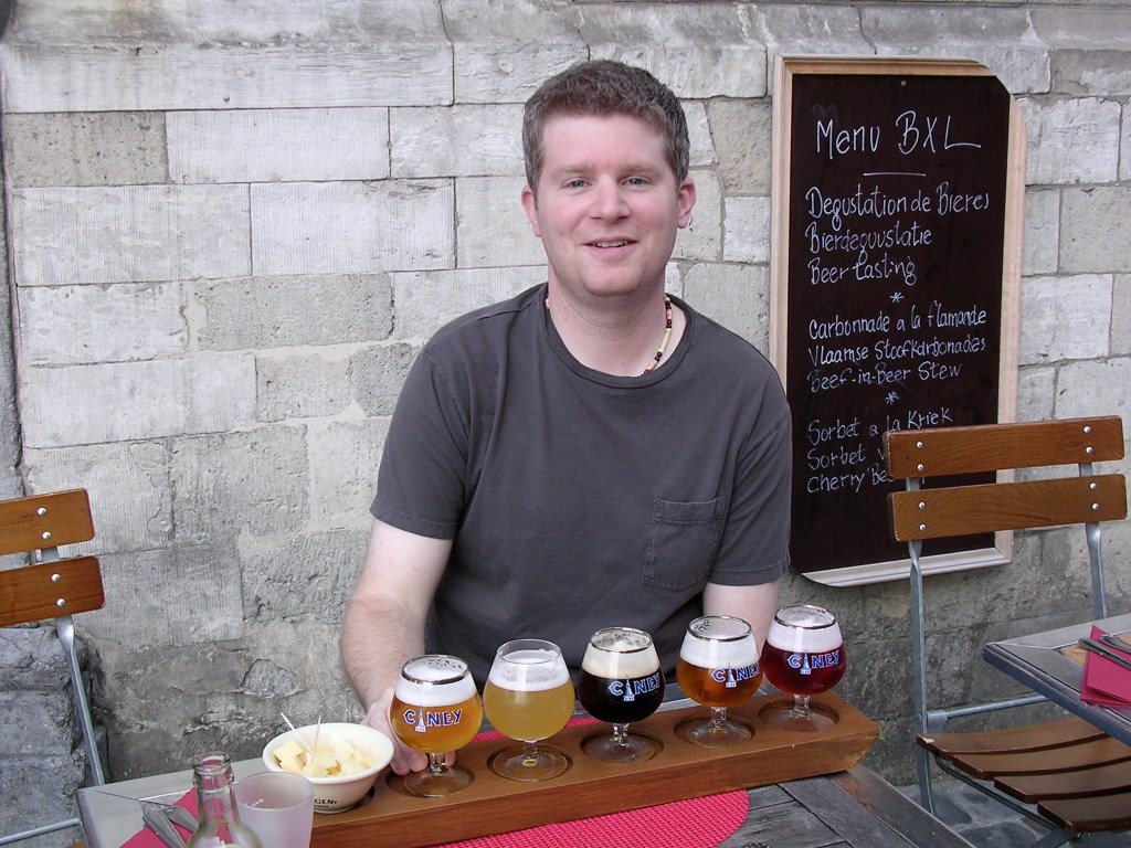 Beer tasting in Brussels back in 2006