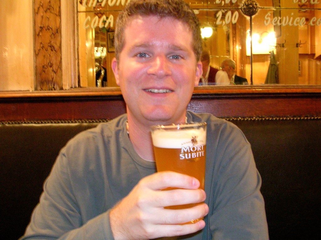Beer tasting in Brussels back in 2006
