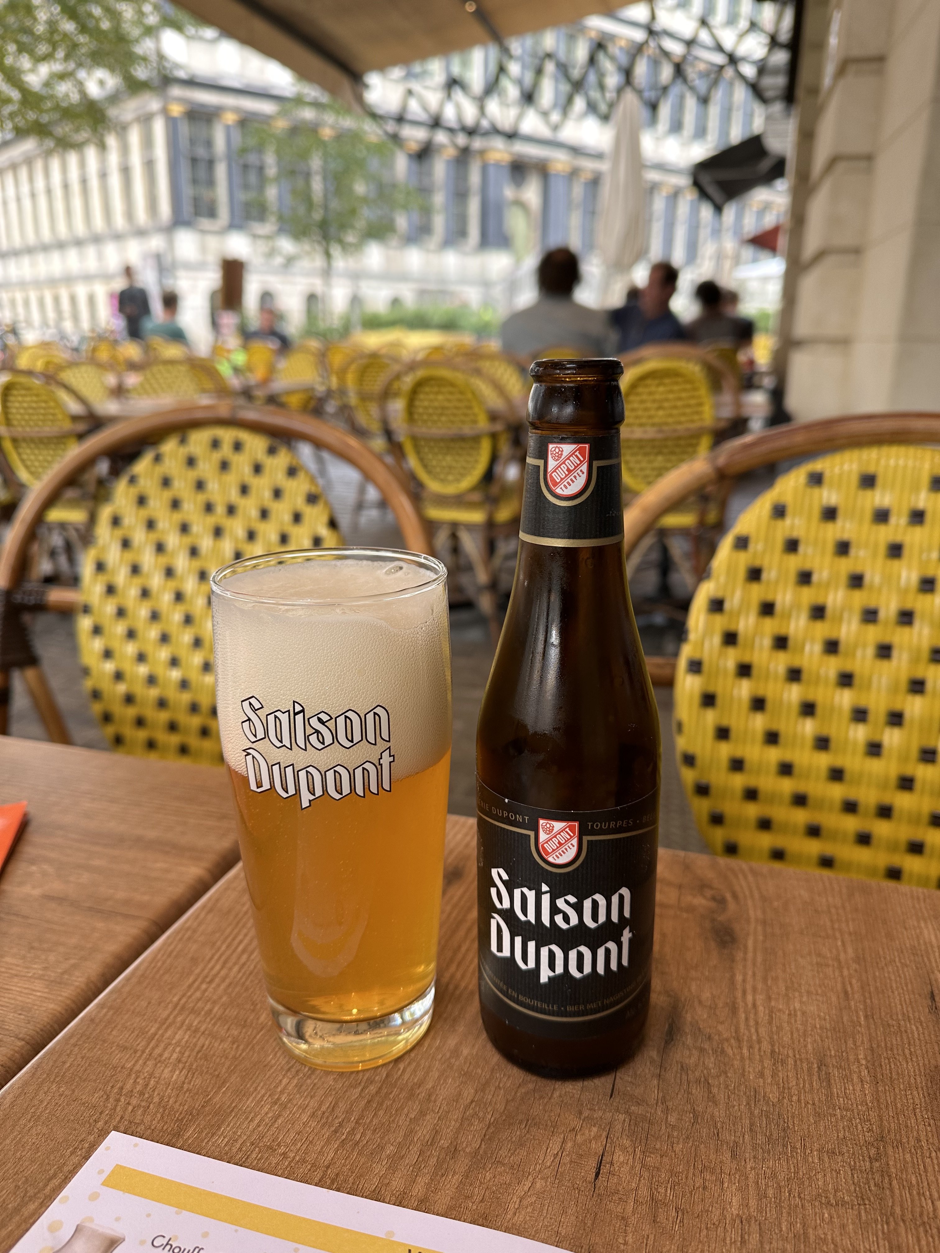 Enjoying some beer in Ghent