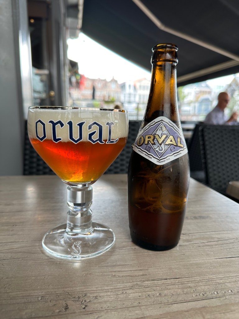 Drinking an Orval in Ghent
