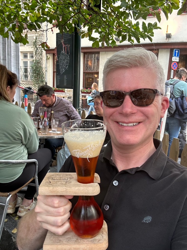 Enjoying a Kwak in Brussels
