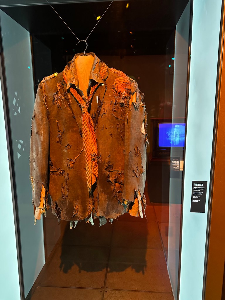 Thriller outfit at the Museum of Pop Culture in Seattle