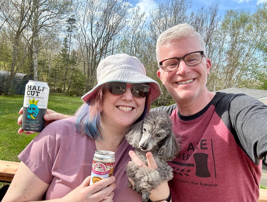 My wife and I in Bathurst, NB