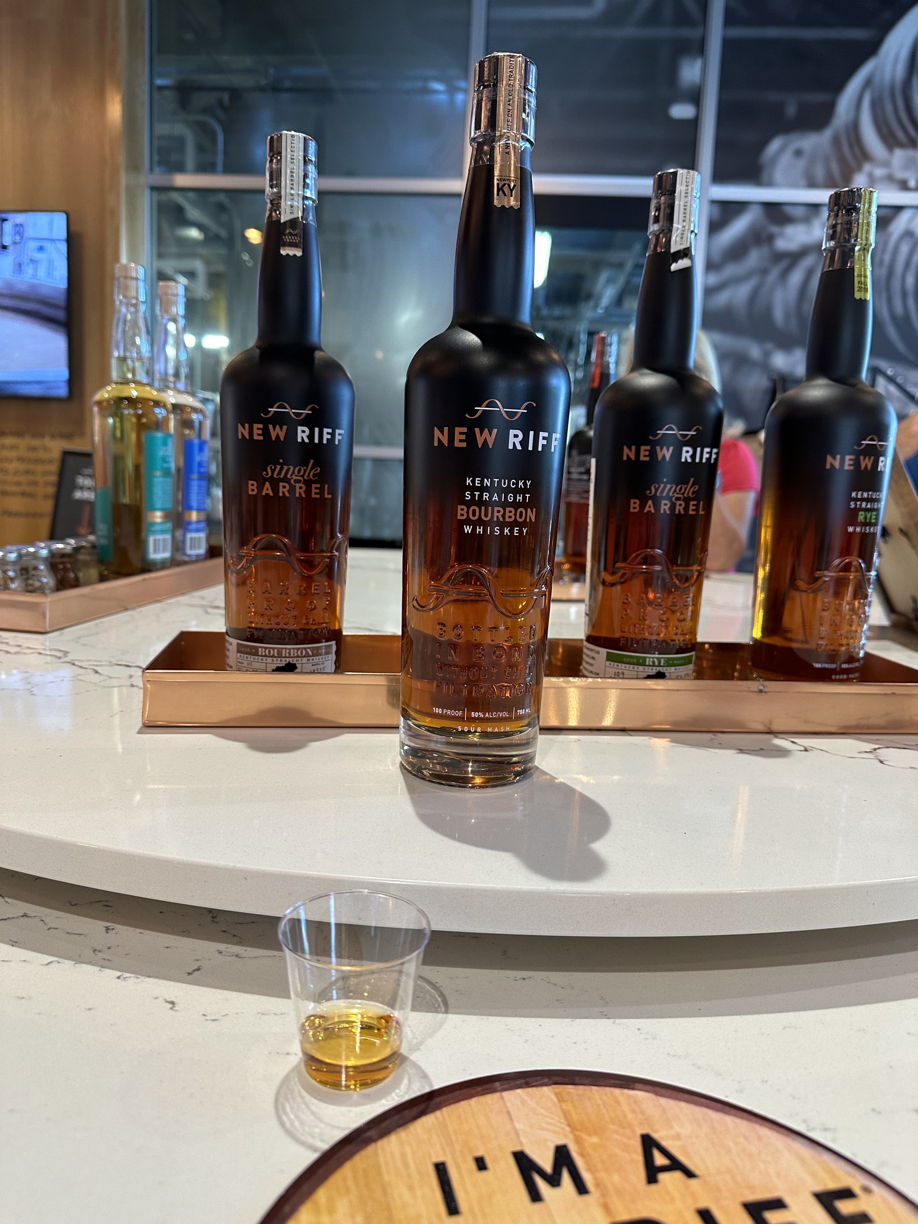 Bourbon tasting in Bellevue, KY