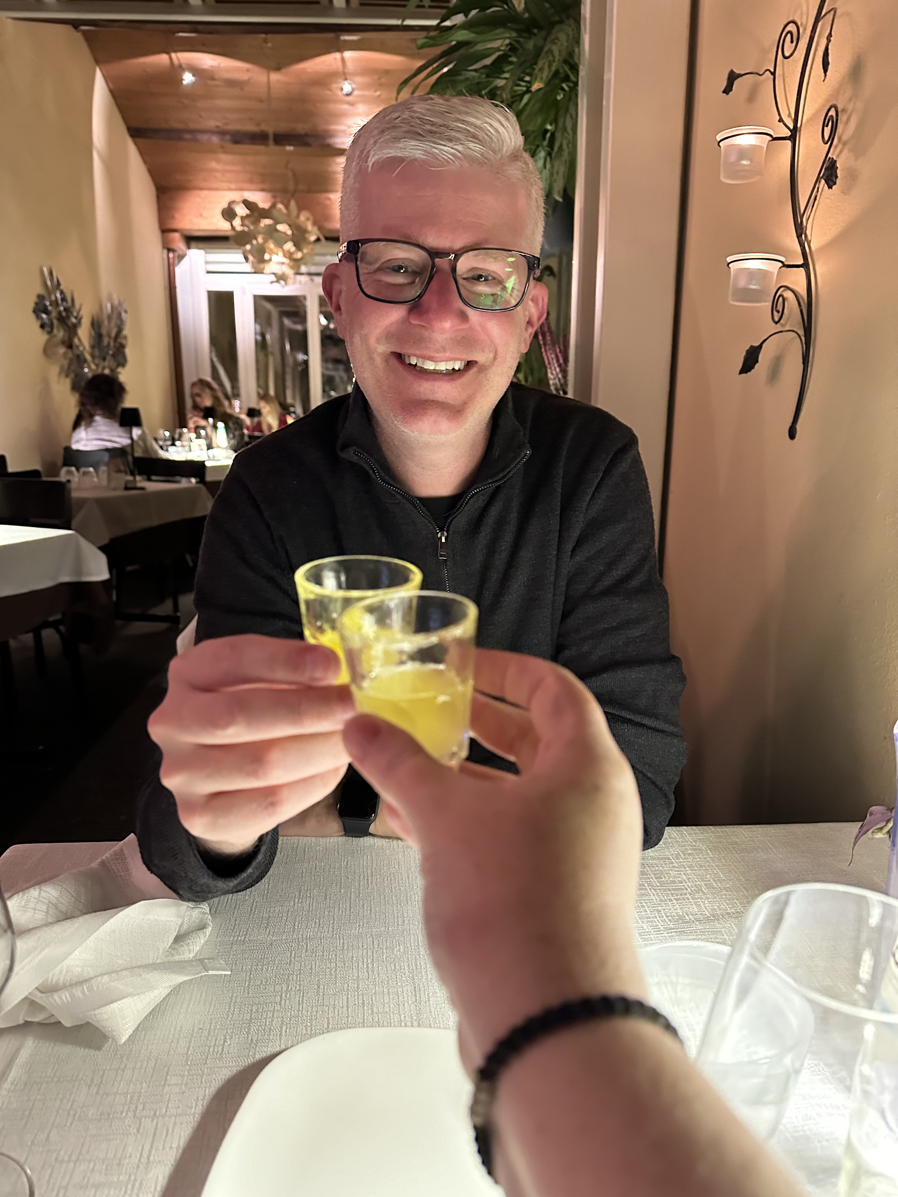 Dinner in Milan, Italy