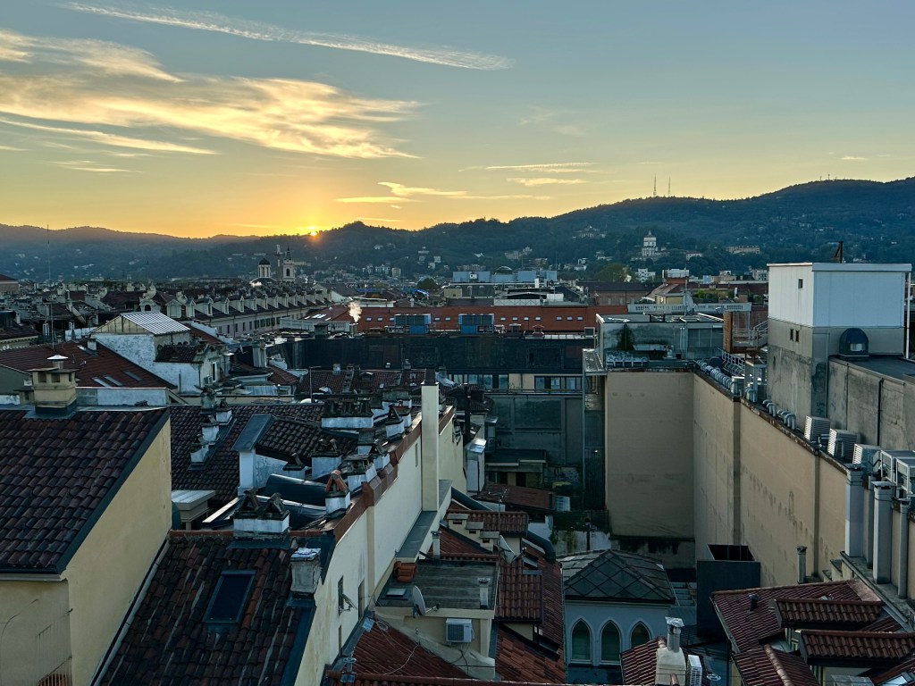 Sunrise over Turin, IT
