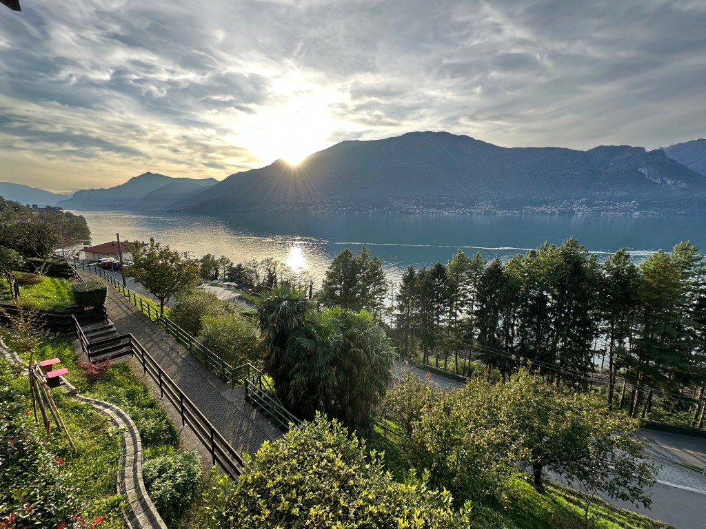 Sunset over Lake Como