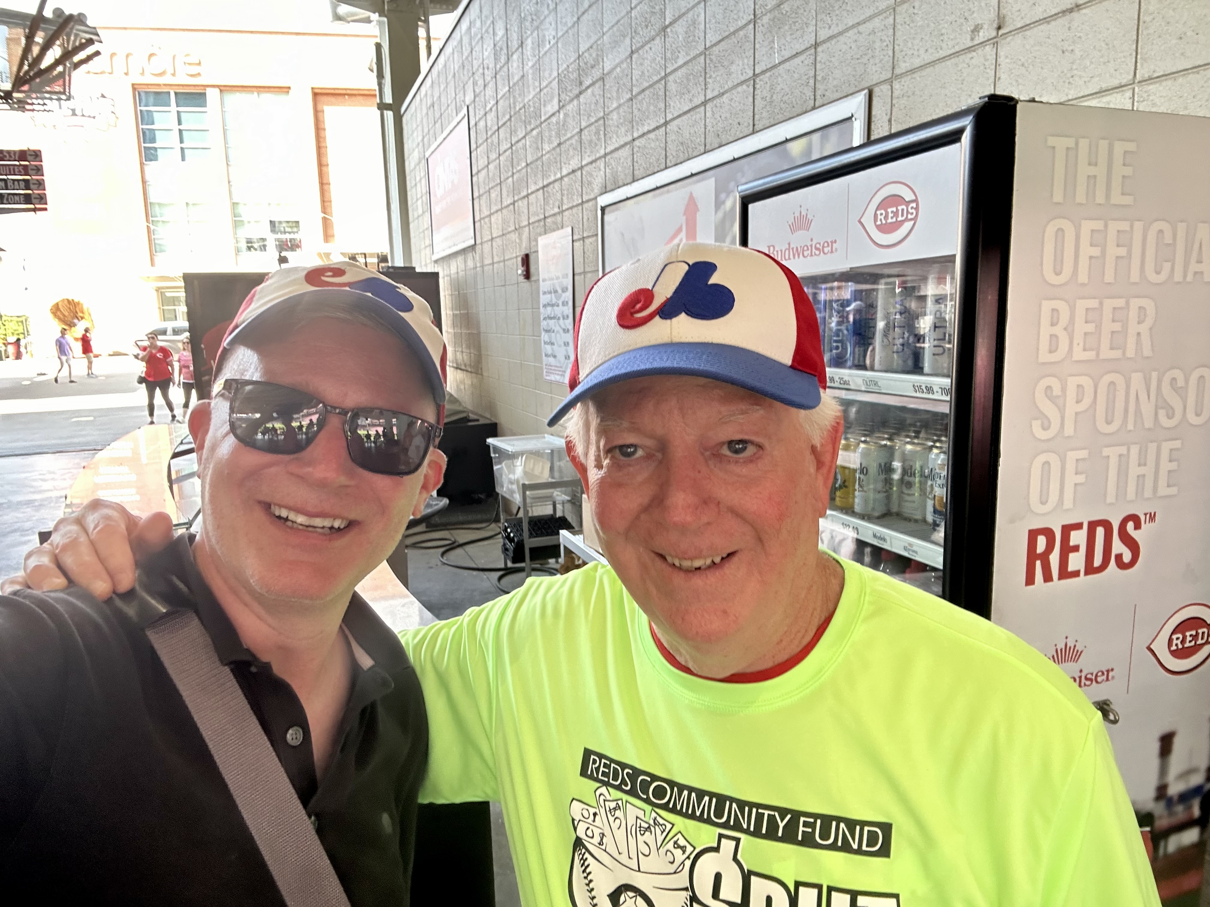 Chatting baseball in Cincinnati