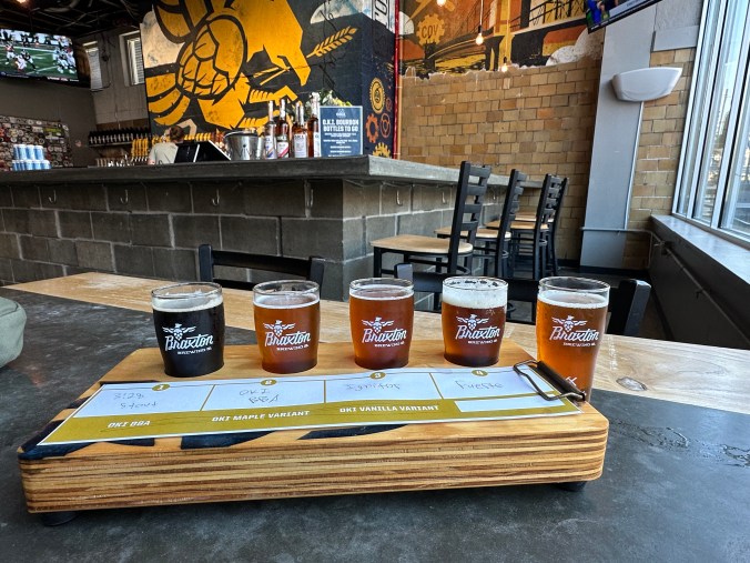 Beer tasting at Braxton Brewing in Covington, KY