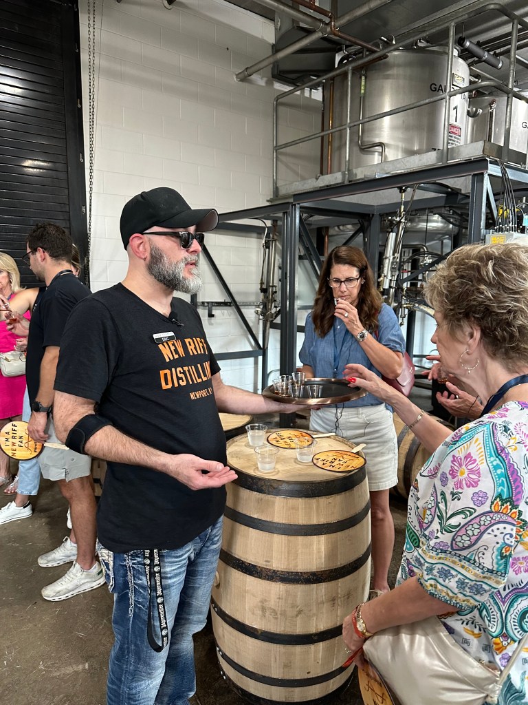 Bourbon tasting at New Riff Distillery