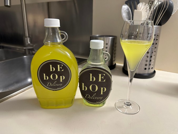 The famous Be Bop limoncello