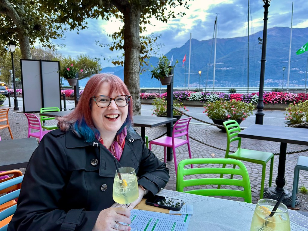 Pre-dinner spritz in Bellano, Italy