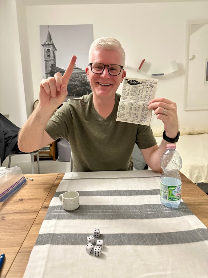 Yahtzee champion of Bellano, Italy