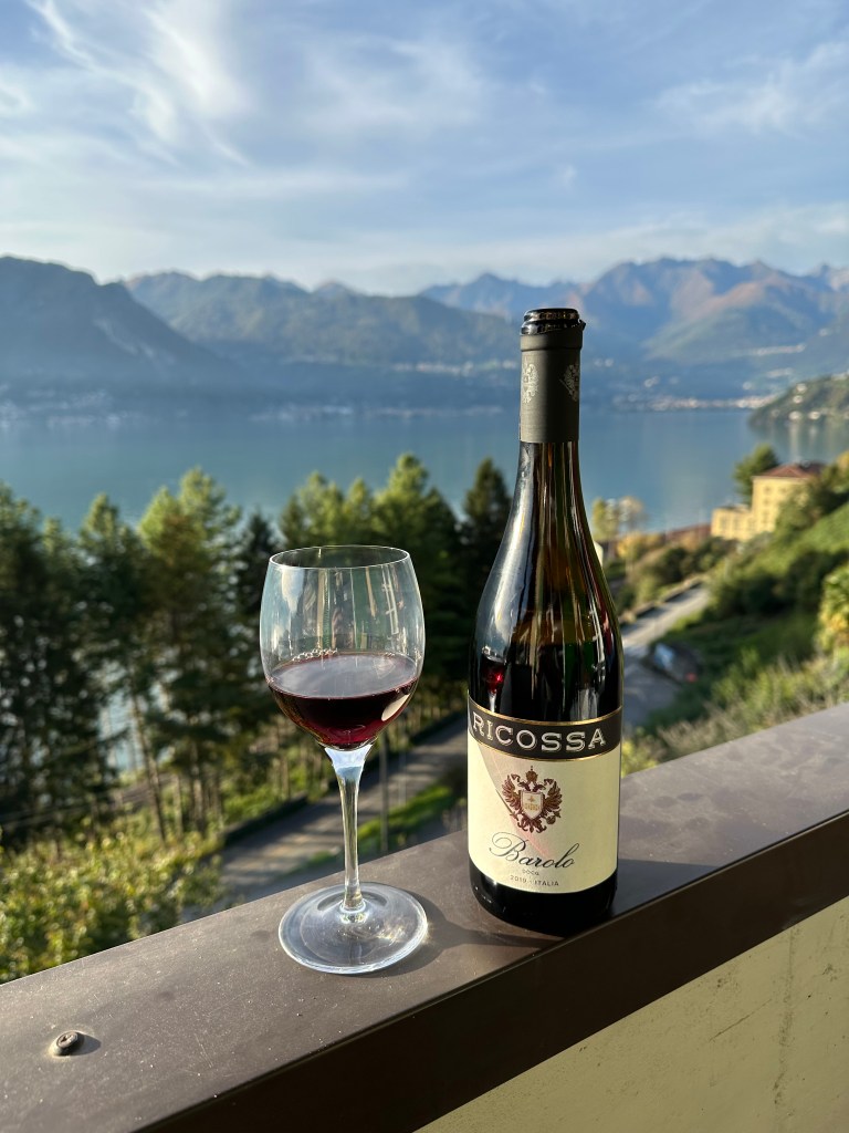Wine with a view in Dorio, Italy