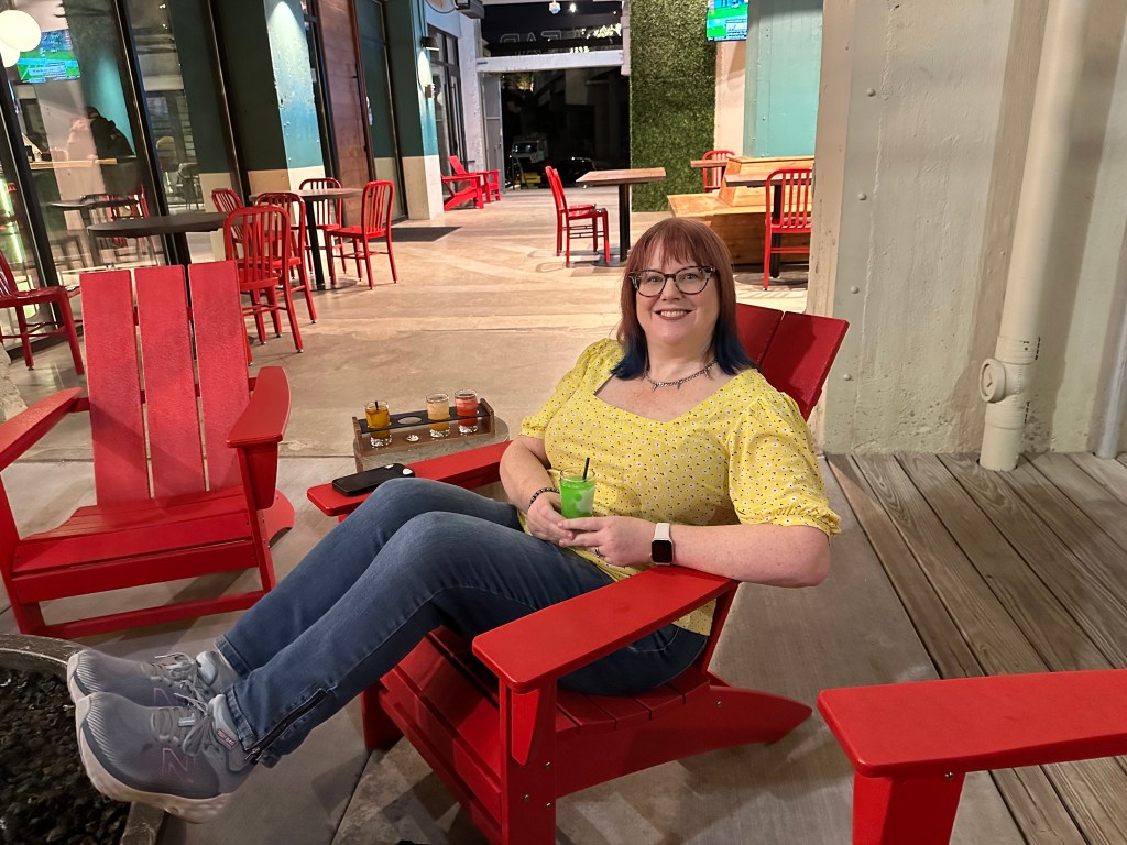 Cocktail flight at Wild Leap Brewery