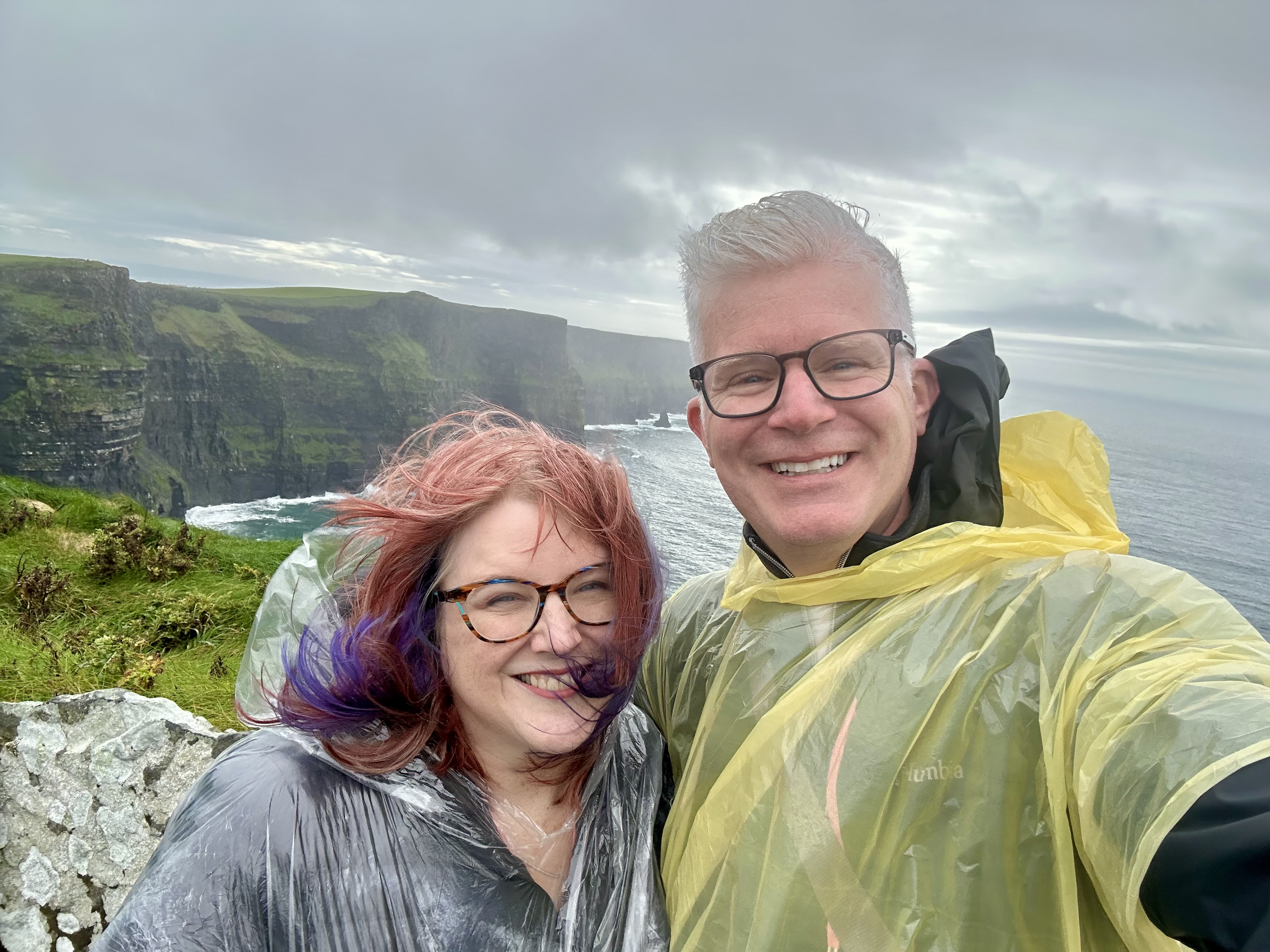 At the Cliffs of Moher in Ireland