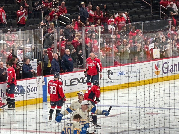 Capitals-Blues hockey game in Washington, DC